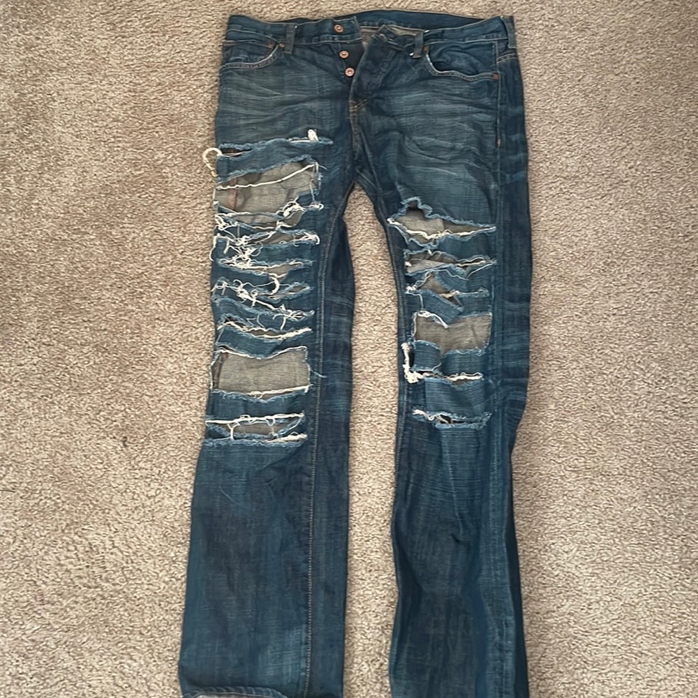 Men distressed jeans
